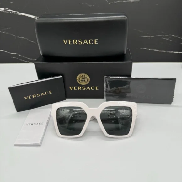 NEW MOD 4458 314/87 VERSACE VE4458 314/87 WHITE WOMEN VE4458 31487 SUNGLASSES